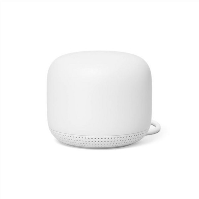 1포인트가 있는 네스트 WiFi 라우터 - 무선 인터넷 Wi-Fi 익스텐더 스마트 스피커 작동 및 Google 홈 시스템 스노우용 메시, PointGoogle Google, 1개