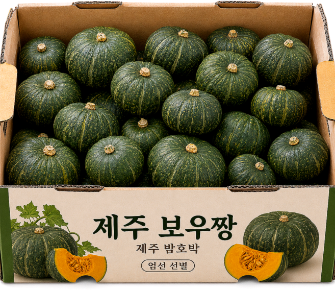 6위 - [30박스한정] 쫀득달콤 보우짱 제주밤호박 미니단호박, 1박스, 로얄과 5kg