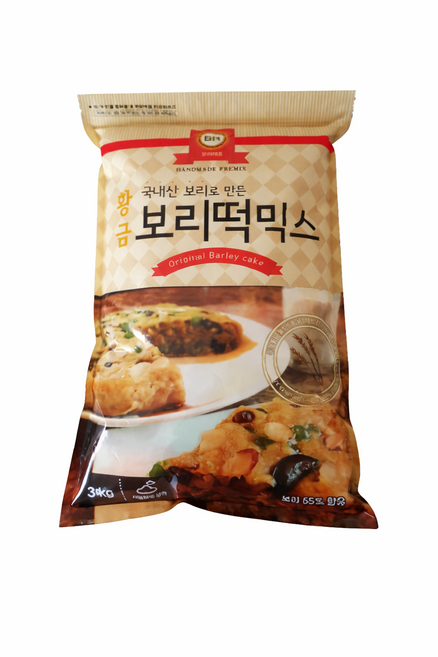 보리떡용가루 (황금)보리떡용믹스3kg, 3kg, 10개