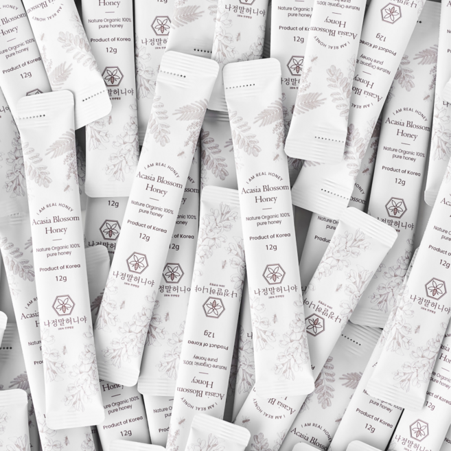 나정말허니야 아카시아벌꿀 허니스틱 벌크형, 12g, 50개