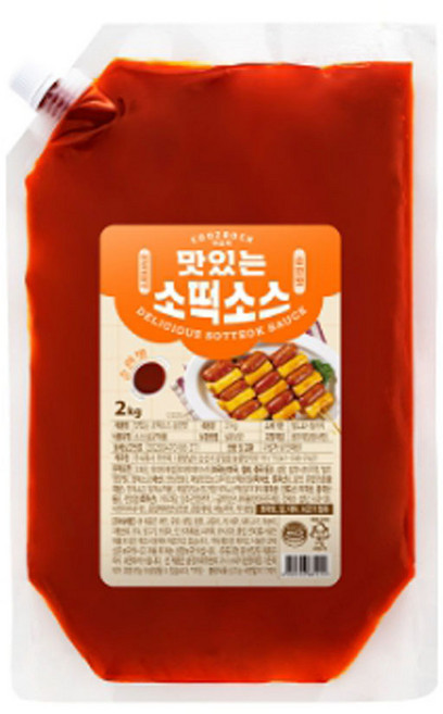 쿠즈락 소떡소스 순한맛 /파우치, 2kg, 1개