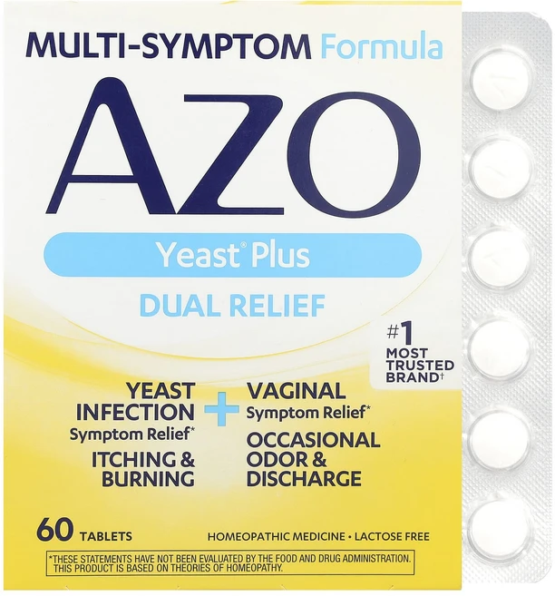 AZO Yeast® Plus 60정, 1개 - 쿠팡