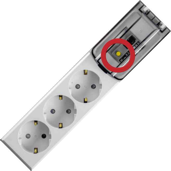 에어컨용 에어콘전용 고용량 멀티탭 누전차단, 5m, 누전차단형, 3구, 1개, 화이트