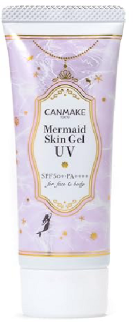 Canmake 캔메이크 머메이드 스킨 젤 UV 선크림 40g C03 퓨어 퍼플, 1개