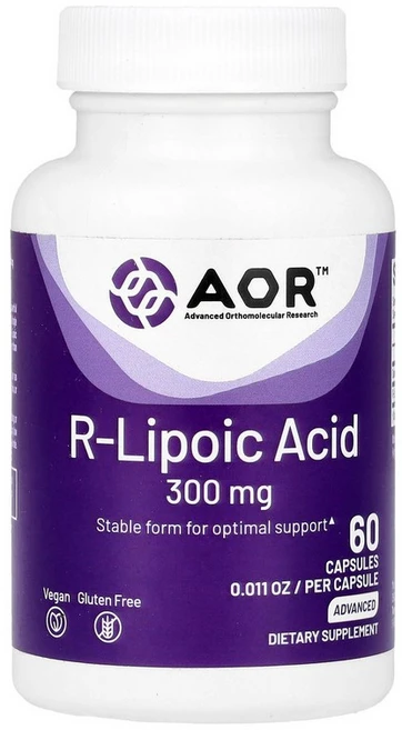 Advanced Orthomolecular Research AOR R-리포산 300mg 베지캡슐 60정, 60 개, 2개 - 쿠팡