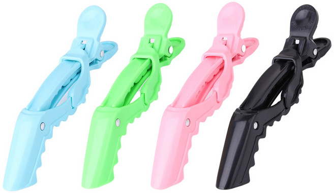 새범 쪼야핀셋 티라노 썬클립 헤어 색상선택 6개입, 블랙, 1세트