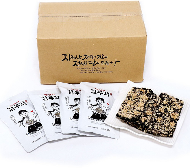 [춘향식품] 향단이 김부각 (선물용박스), 20개, 35g