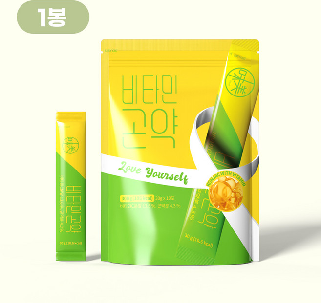 대신곤약 비타민 곤약 젤리스틱 스틱 당 10.6kcal, 1개, 300g