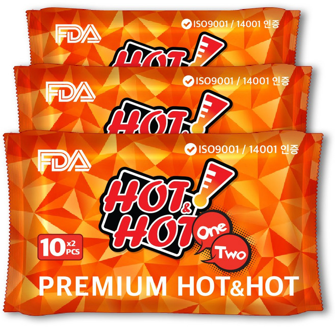 핫앤핫 핫팩 더블미니 ORANGE 20p, 30개