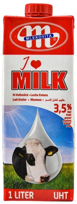 믈레코비타 3.5% 멸균우유, 1L, 100개