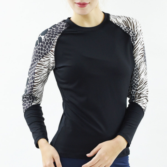 프라이빗 아일랜드 [Private Island] 라그랑 긴팔 상의 티셔츠 스포츠 여성 래쉬가드 워터 빅사이즈 자외선차단 (RSRGT)