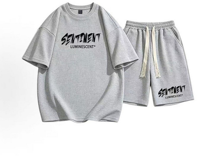 스타일닥터 남성 데일리 슬랙스 여름 반팔 반바지 2종 세트 캐주얼 트레이닝 세트