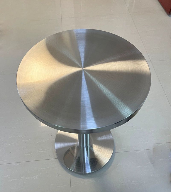 스테인레스 테이블 식탁 스틸 휴대용 접이식 원형, 1개, 스테인리스 전체 원형 B