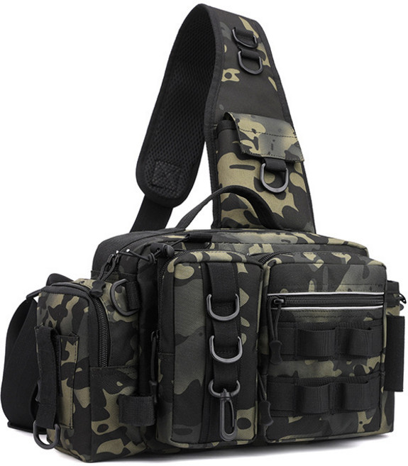 베베어스 루어 낚시 가방 보조가방 슬링백 수납 크로스백 멀티가방 낚시용품, 그린미채