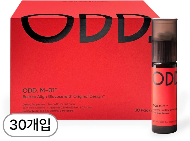 ODD. M-01 오드 영양제 데일리 밸런스 케어, 30개입, 액상 25ml + 정제 1.2g - 쿠팡
