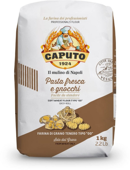 Caputo 카푸토 00 플로어 파스타 프레스카 앤 뇨키, 1kg, 2개