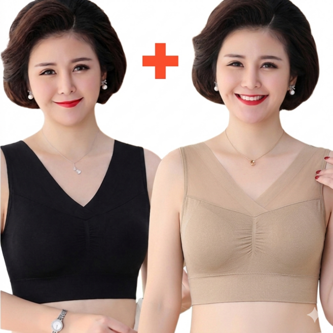 비벨르 1+1 중년의 가슴작아지는브라 심리스 가슴작아보이는 미니마이저 처짐방지