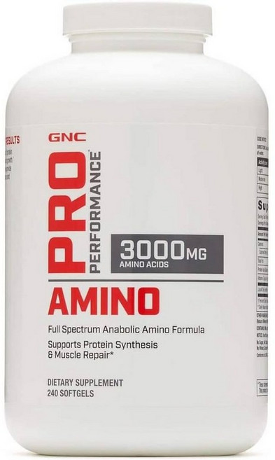 GNC 프로 퍼포먼스 아미노 3000mg 240캡슐 Amino, 1개, 240정