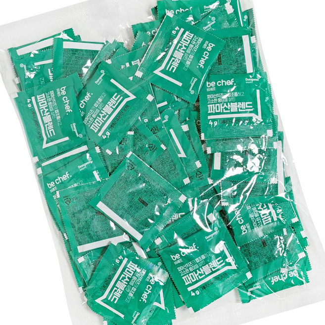 동원 파마산블랜드 (4g) 피자치즈 토핑 일회용 파마산치즈 분말가루, 4g, 100개