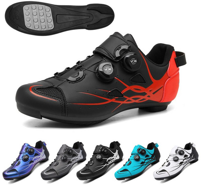 Raytek 자전거신발 평페달용 라이딩슈즈 운동화, 265, 빨간