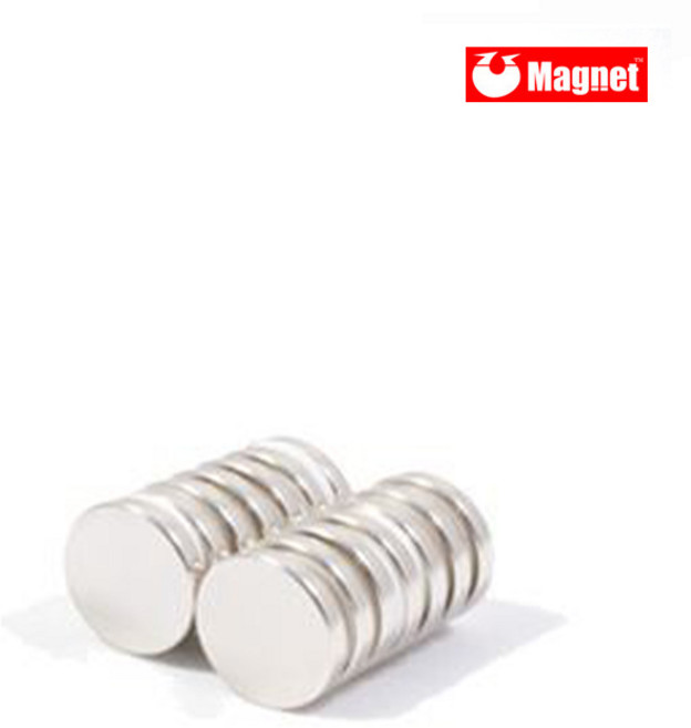 초강력 네오디움 원형 자석 18mm x 3mm, 10개, 실버