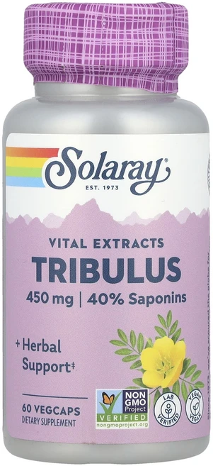 Solaray Vital Extracts 트리블러스 450mg 베지 캡슐 60정, SolarayVitalExtracts트리블러스450mg, 1개 - 쿠팡