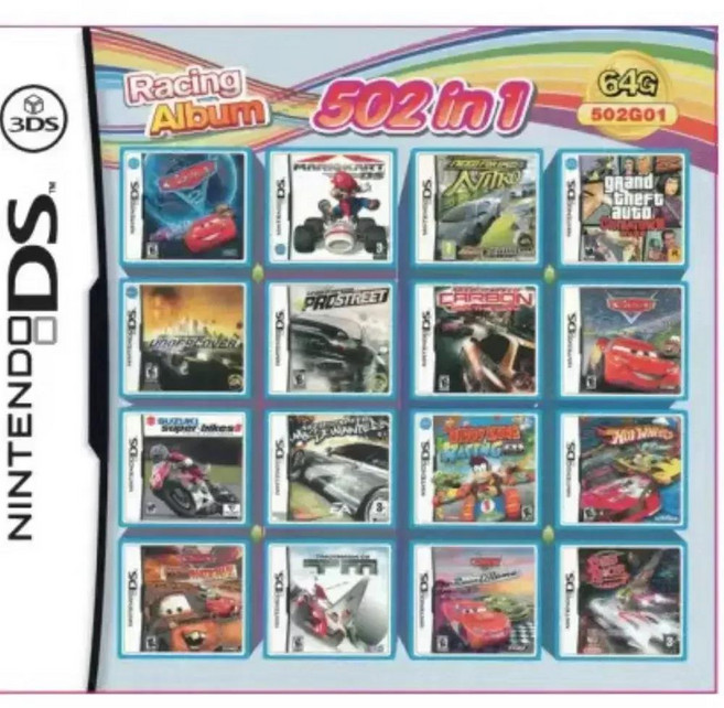 NDS 게임 카드 결합 카드 NDS 카세트 482 IN1 280 4300 0 23 in 1 3DS NDS, 9) 502 in1, 1개
