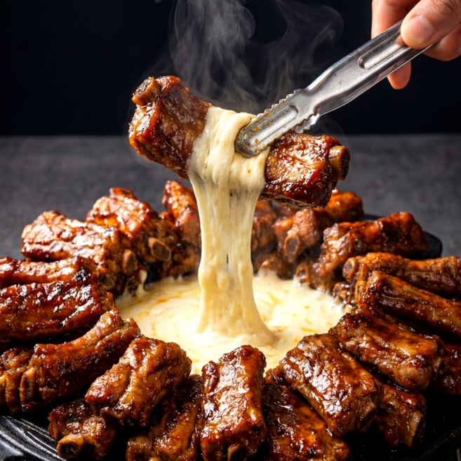 단짠단짠 국대 쪽갈비 오븐구이, 2개, 600g