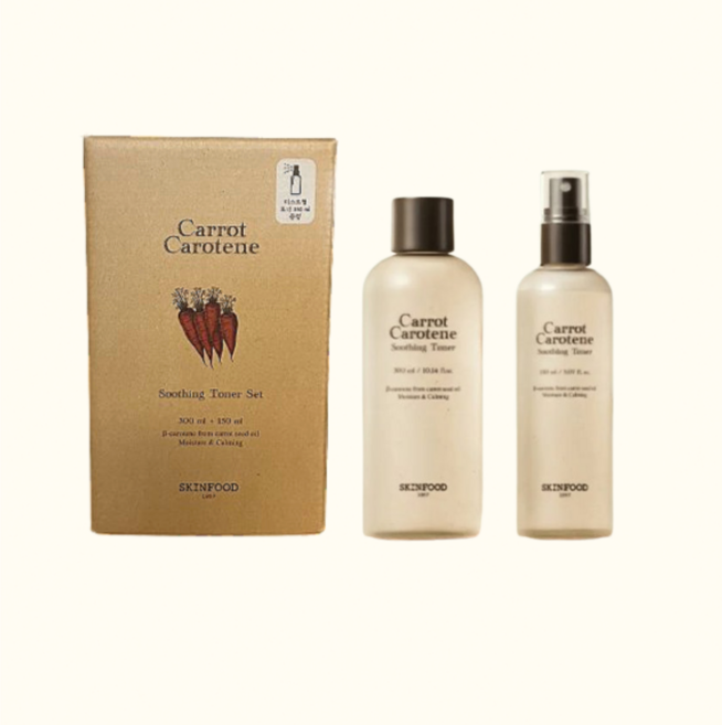 스킨푸드 캐롯 카로틴 수딩 토너 300ml + 150ml 기획세트, 300 ml + 150ml, 1개