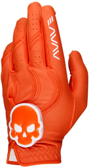 [AVAVE] 어베이브 스컬에디션 칼라 골프장갑 오렌지, 오렌지/여_오른손_20호, 1개