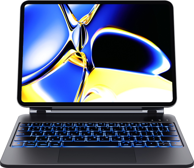 아이패드 에어7/6/5/4세대 프로 1/2/3/4/5/6세대 11/12.9/13인치 10/11세대 호환 매직 키보드 블루투스 한글각인 iPad Air/PRO 케이스나라, 검정색, 1개