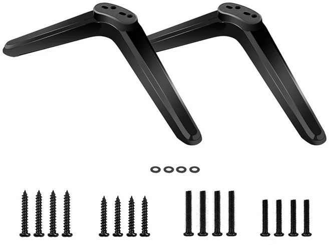 나사 포함 TCL TV 스탠드 다리 Roku 28D2700 32S321 28 32 40 43 49 50 55 65 인치, 01 2PCS