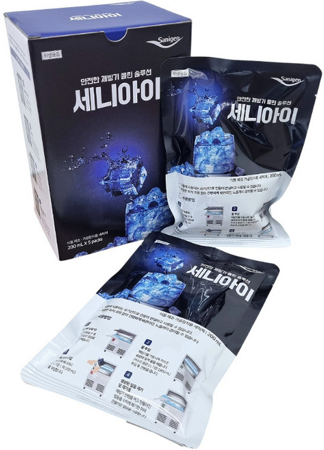 세니아이 제빙기청소 살균 소독 세정제 1box, 5개, 200ml