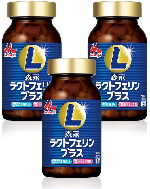 MMI 일본직구 모리나가 직판 락토페린 서플라이사 1위 주식 플러스 3병(약 90일간) 비피도박테륨 우유 올리고당, 사이즈