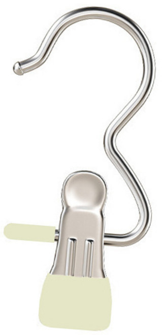 편리한 논슬립 고리집게 다용도 스텐 집게 걸이 10개입, 1개, 아이보리