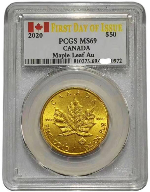 기념주화 2020 캐나다 50 동전 24k 금 텅스텐 밀폐 컬렉션 자석, 1