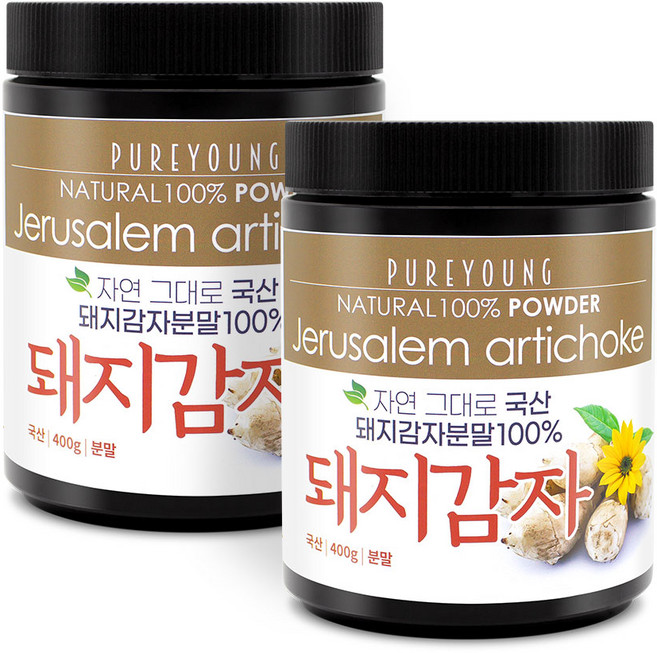퓨어영 국산 돼지감자 가루 400g, 2개