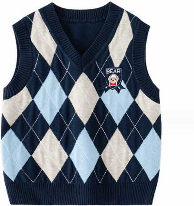 유아 아동 조끼 유아동 주니어 남아 여아 실내 니트조끼