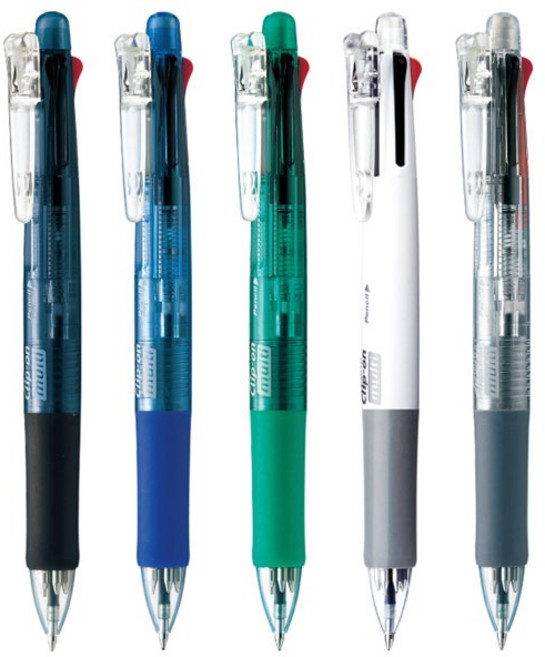 (ZEBRA) 제브라 클립온 멀티펜 B4SA1 Clip-on muiti 4색+샤프 (옵션), 블랙 (BK)