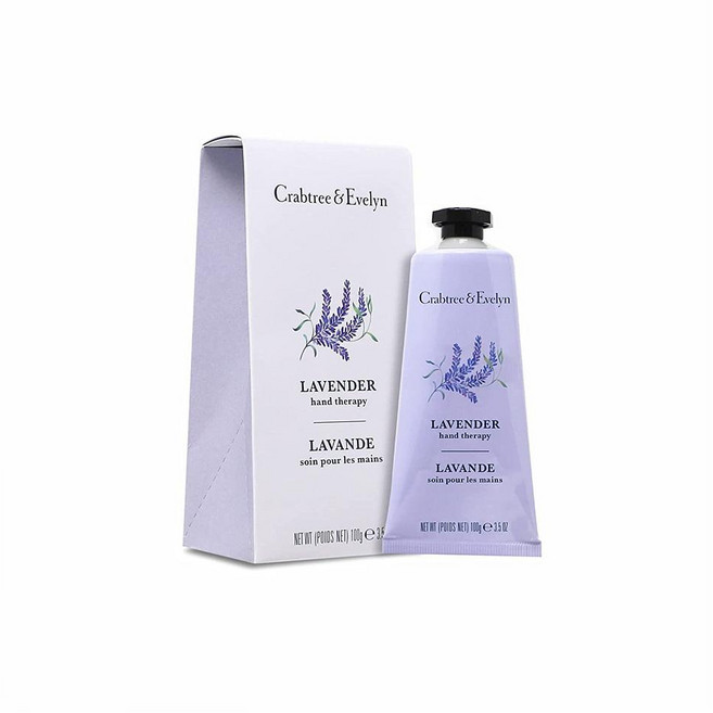 크랩 트리 앤 에블린 라벤더 핸드 테라피 100g Crabtree & Evelyn Hand Therapy Lavender 3.5 Oz, 1개