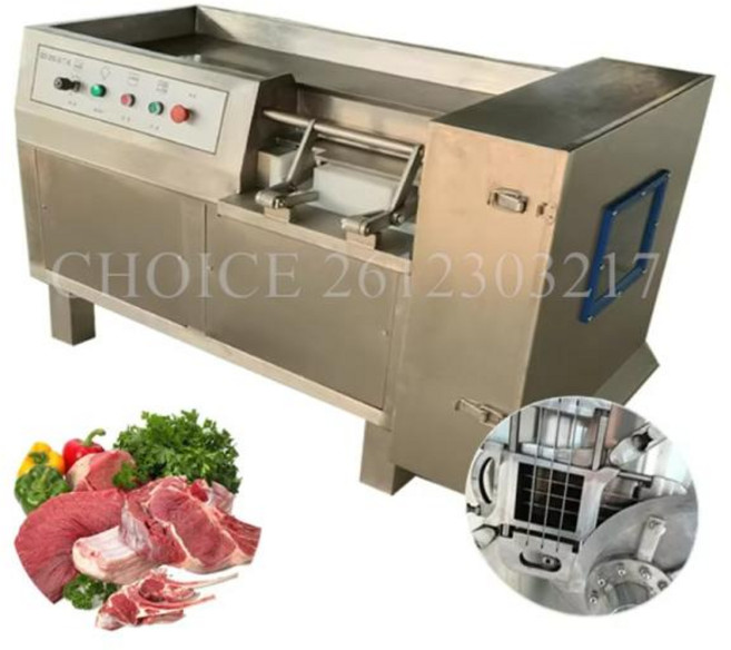 육절기 가정용 냉동 냉장 육절기 치킨 고기 커터 산업용 전기 신선한 가슴살 큐브 기계 절단기 자동, 영국, 700kg per hour BySea