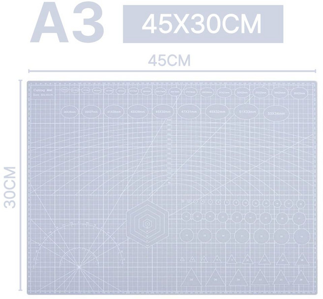 벨라킨 양면사용 데스크 컷팅매트, 회색