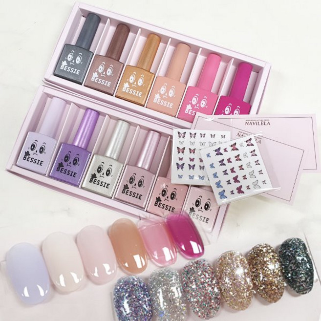 베씨젤 나빌레라 (시럽6 +글리터6 ) 12종세트, 1세트, 12종