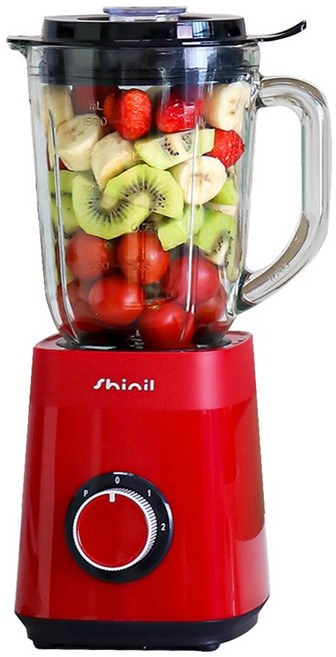 [26년형]신일 초고속 1.5L 중형 유리 믹서기 SMX-WG3000 파워 블렌더 이유식 미니 고속 대용량 가정용 소형믹서기, 레드