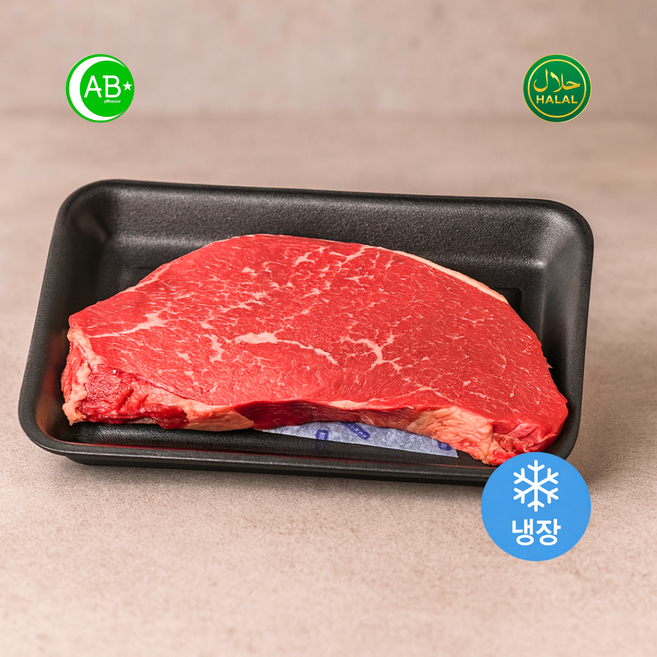 Fresh Halal Beef Topside (Round) Lean Australian 냉장 할랄 소 우둔살 저지방 호주산, 1개, 500g