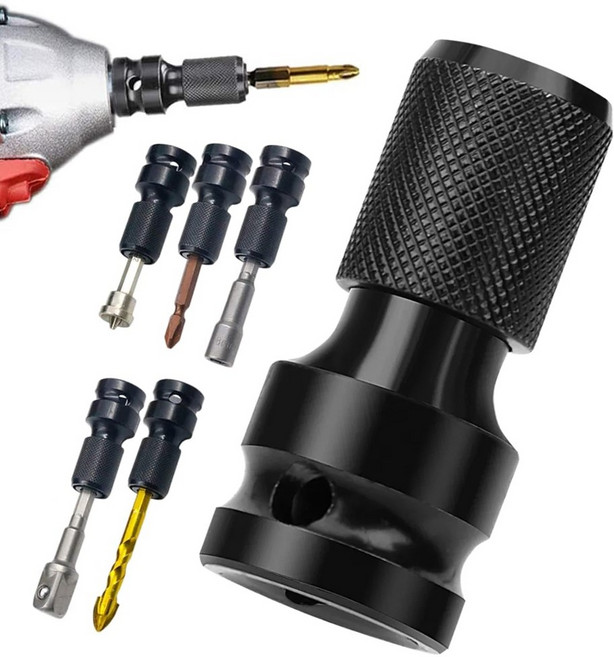 1/2 임팩 변환 아답터 육각 비트 소켓 변환아답터 임팩트 렌치 어댑터, 1개