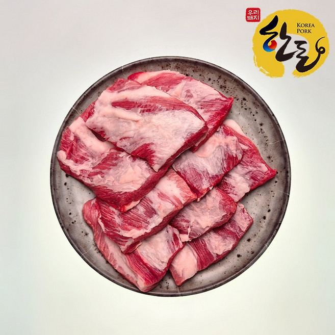 문경쑥돈 한돈 통 가브리살(500gx2), 500g, 2개