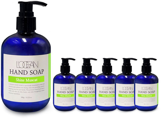 로쎄앙 핸드워시 샤인머스캣향, 6개, 300ml