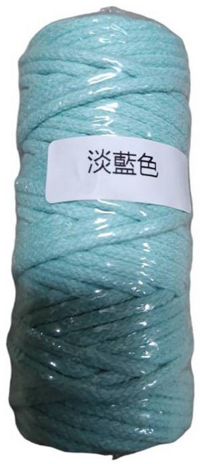 3mm 包芯棉線 編織繩, 1個, 19-淡藍 3mm100米