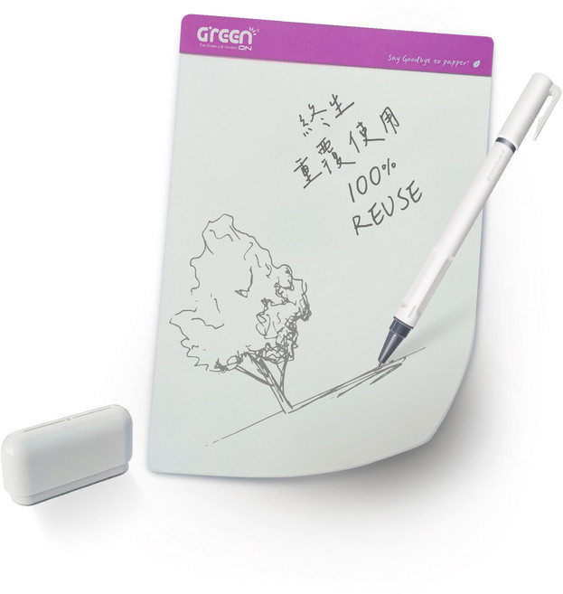 Green Board 8.5吋磁性電紙板 0.6mm超薄軟性電子紙 可重覆書寫 磁吸局部修正 輕薄便利, 粉色, SP85